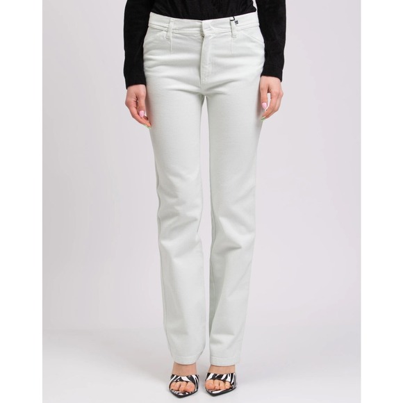 Philosophy Di Lorenzo Serafini Womens 4 Light Mint Green Denim Jean Mid Rise Y2K - Picture 2 of 16